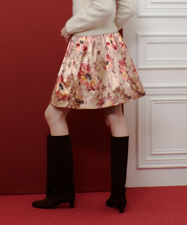 LOULOU WILLOUGHBY 【LOULOU WILLOUGHBY】ＢＨＡＲＡＴ　ＳＩＬＫミニスカート ベージュ系 (19)