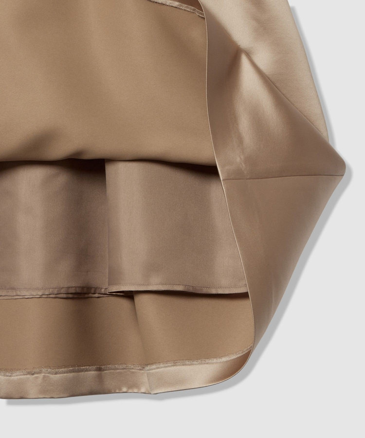 LOULOU WILLOUGHBY 【LOULOU WILLOUGHBY】ヘビーサテンタックスカート ベージュ (11)