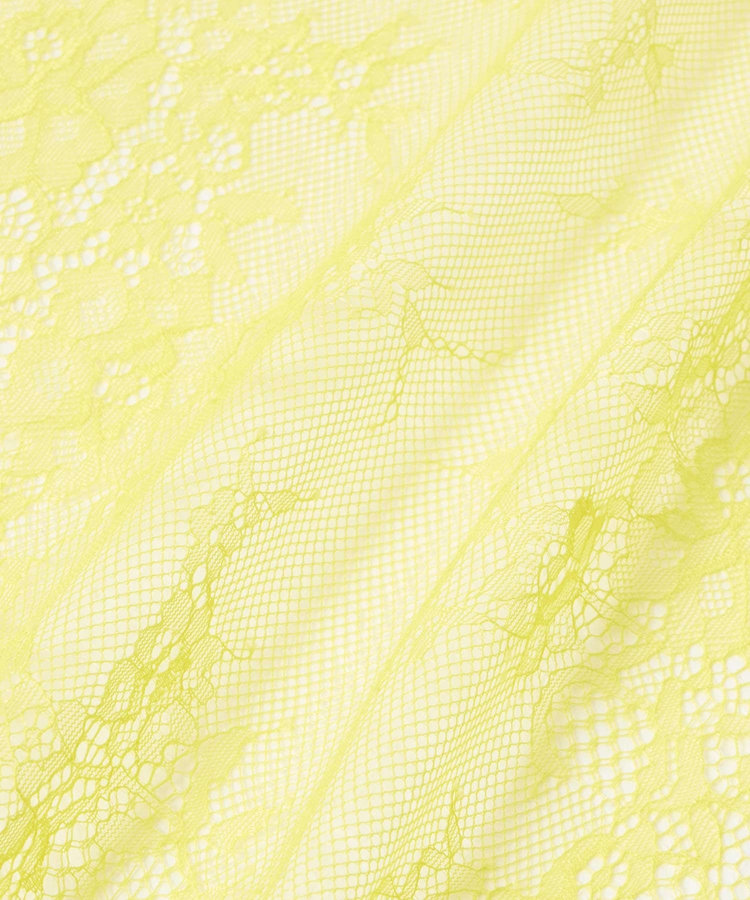 allureville フラワーレースシースルースカート イエロー (21)