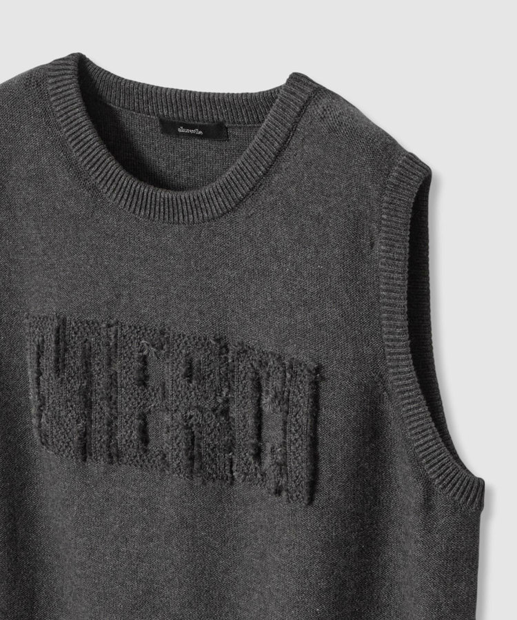 allureville フリンジＪＱロゴプルオーバー チャコールグレー (94)