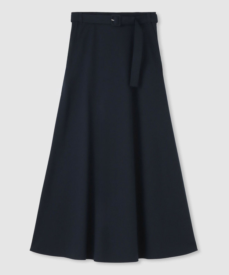 allureville サキソニーベルテッドナロースカート ネイビー (65)