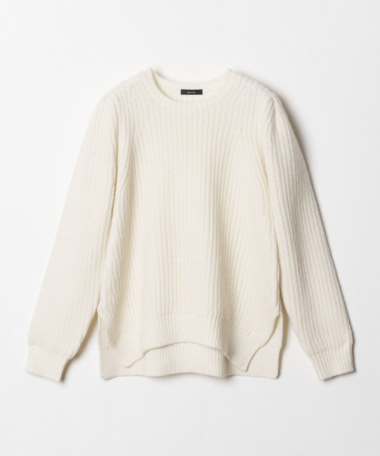 allureville 片畦イレヘムプルオーバー オフホワイト (02)