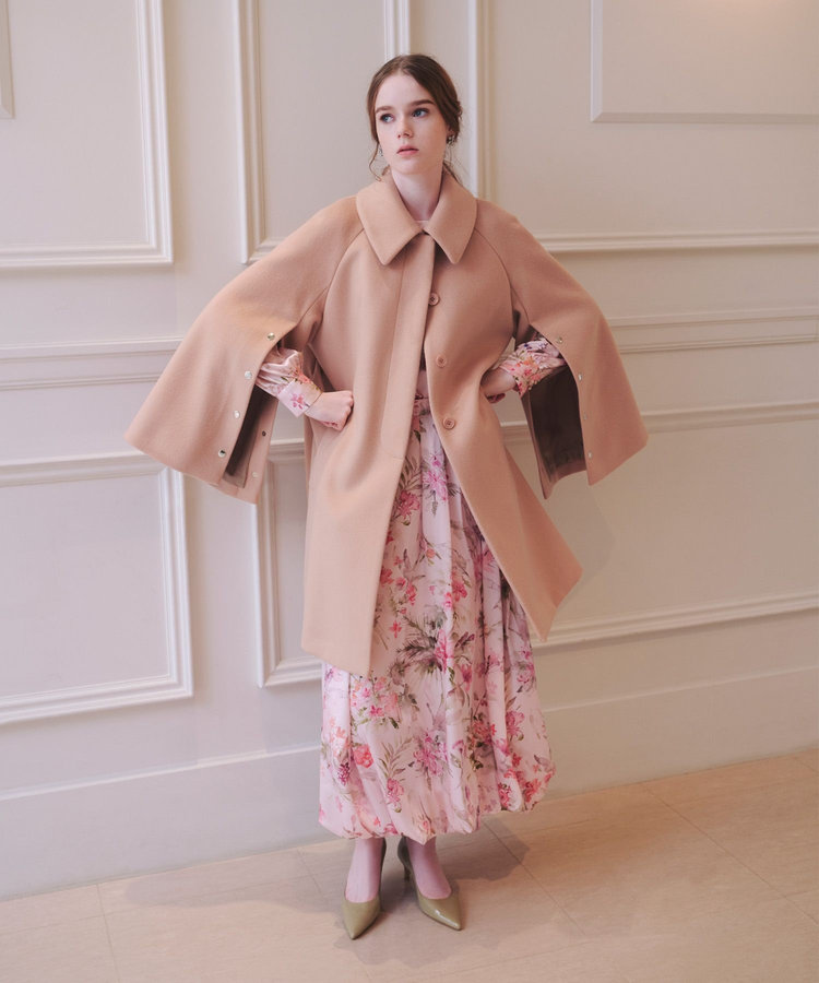 LOULOU WILLOUGHBY 【LOULOU WILLOUGHBY】シャルムビーバーステンカラーコート ピンク (41)