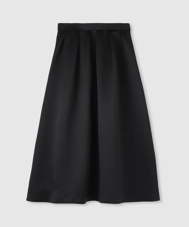 LOULOU WILLOUGHBY 【LOULOU WILLOUGHBY】ヘビーサテンタックスカート ブラック (95)