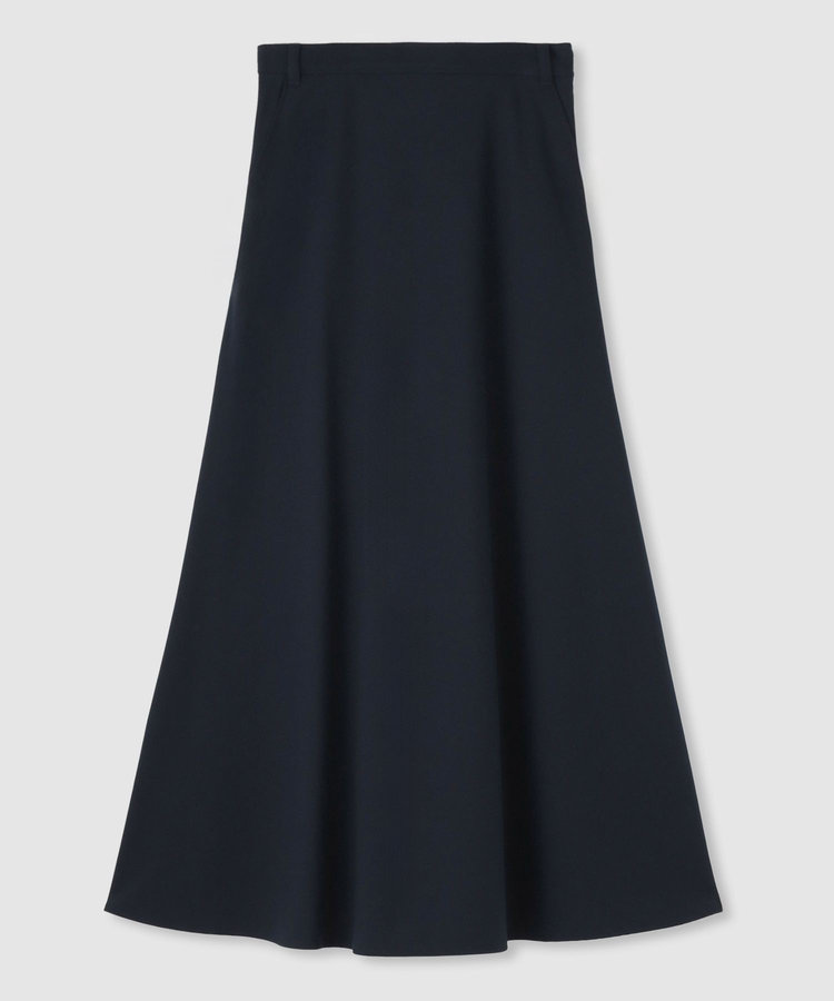 allureville サキソニーベルテッドナロースカート ネイビー (65)