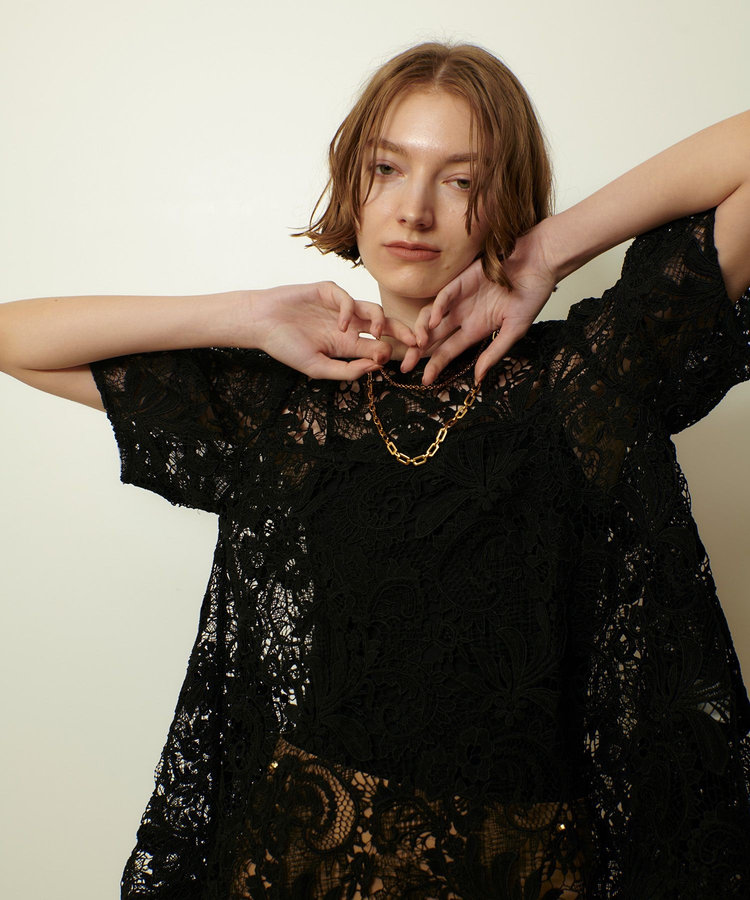 セール⭐︎完売イエナ2025SS 今期購入　新品　コードレースブラウス セール⭐︎完売イエナ2025SS 今期購入 新品 コードレース