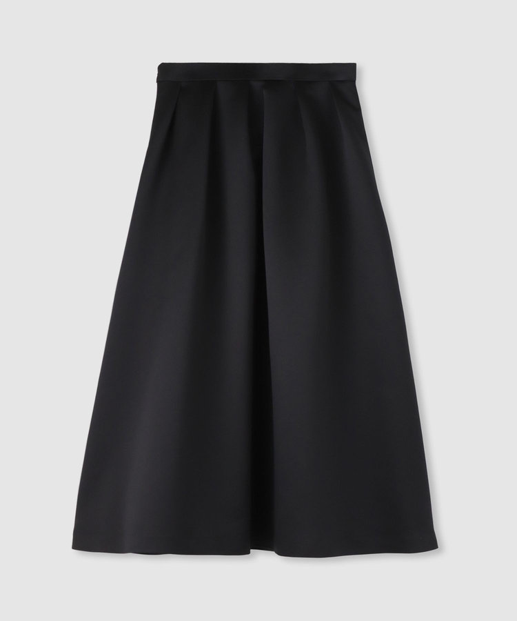 LOULOU WILLOUGHBY 【LOULOU WILLOUGHBY】ヘビーサテンタックスカート ブラック (95)