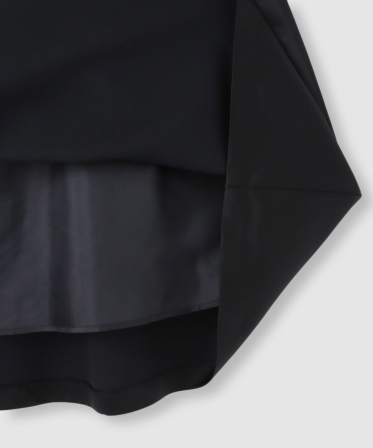 LOULOU WILLOUGHBY 【LOULOU WILLOUGHBY】ヘビーサテンタックスカート ブラック (95)