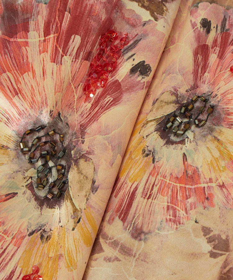 LOULOU WILLOUGHBY 【LOULOU WILLOUGHBY】ＢＨＡＲＡＴ　ＳＩＬＫミニスカート ベージュ系 (19)