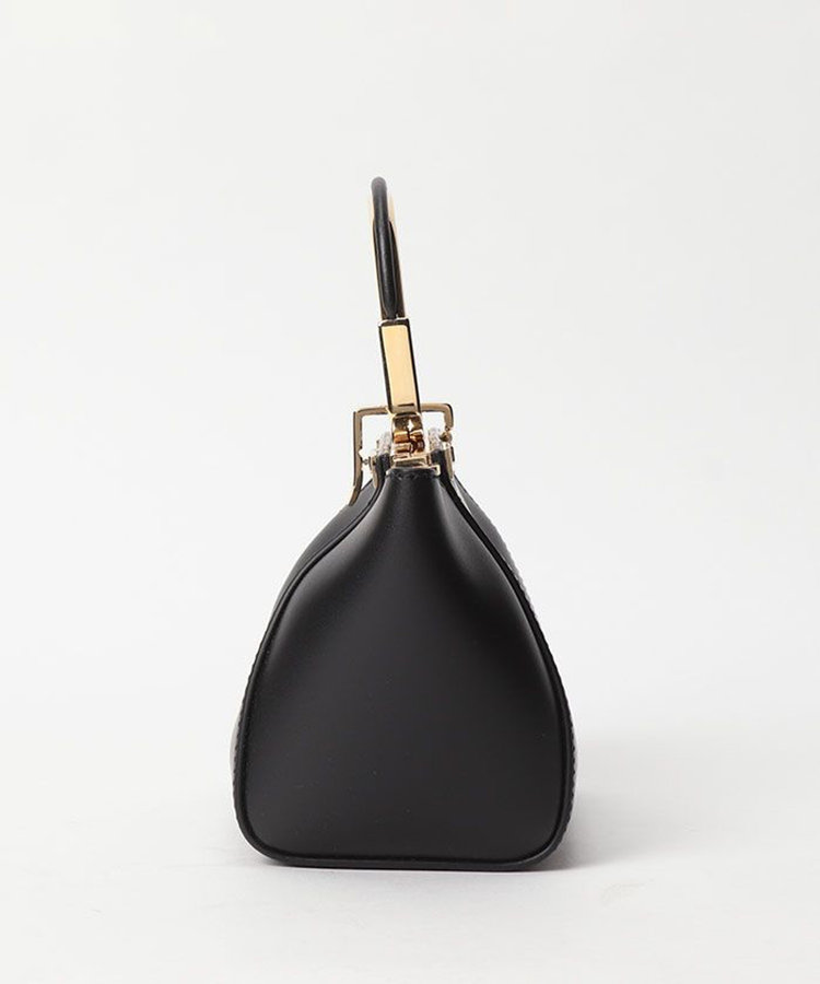 buying 【ZANCHETTI(ザンケッティ)】 AMLETO MINI ハンドバッグ ブラック (95)