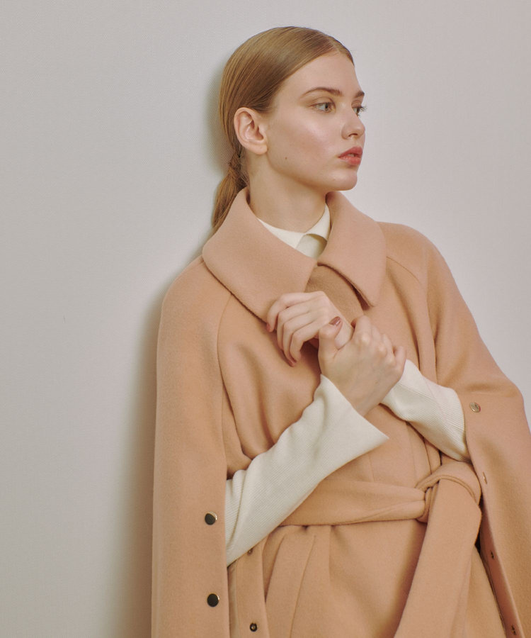 LOULOU WILLOUGHBY 【LOULOU WILLOUGHBY】シャルムビーバーステンカラーコート ピンク (41)