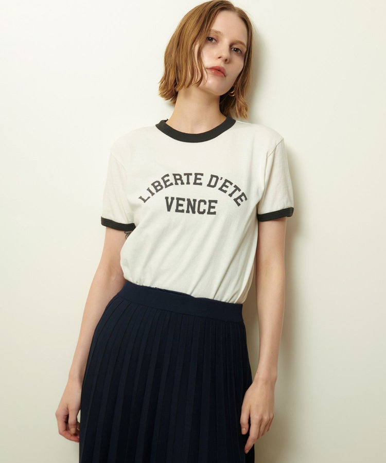 allureville ヴィンテージライクリンガーＴシャツ ブラック (95)