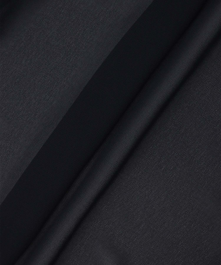 allureville ジョーゼットオーバーラップブラウス ネイビー (65)