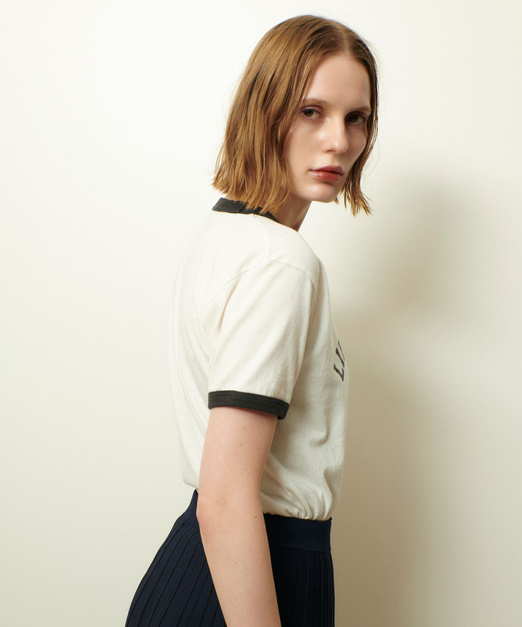 allureville ヴィンテージライクリンガーＴシャツ ブラック (95)