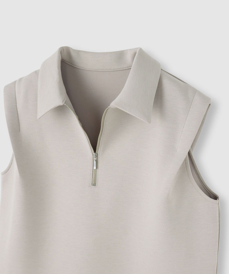 allureville ハーフＺＩＰプルオーバー グレー (92)