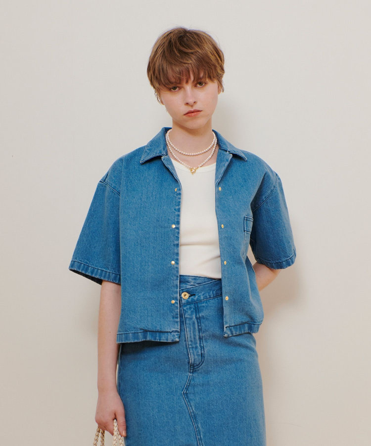 デニムボクシーシャツ|allureville OFFICIAL SITE / ONLINE SHOP