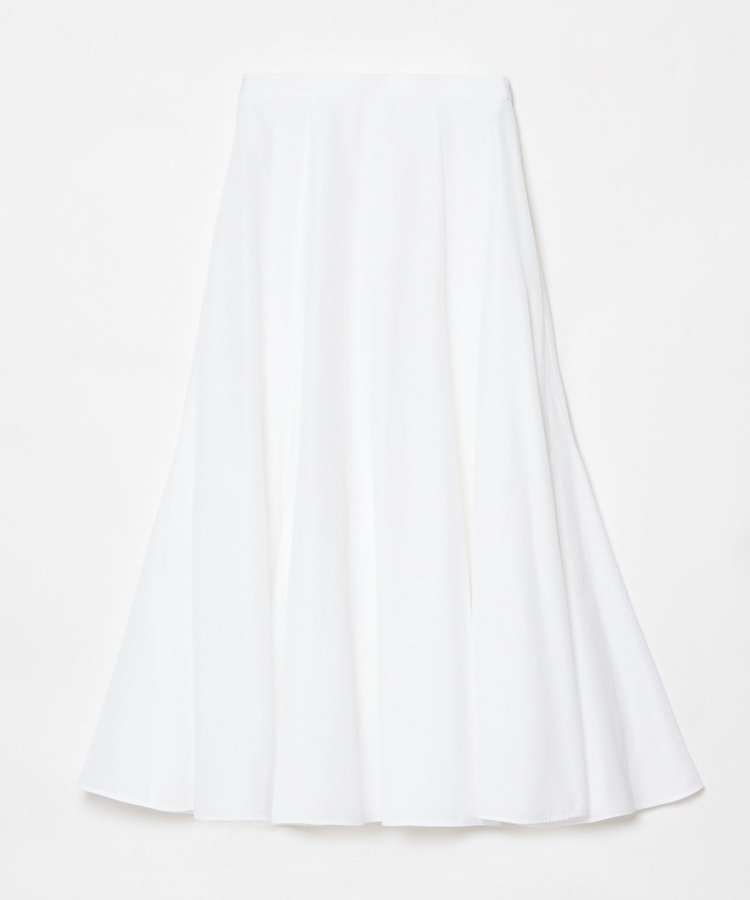 allureville ライトタンブラーガゼットフレアスカート ホワイト (01)