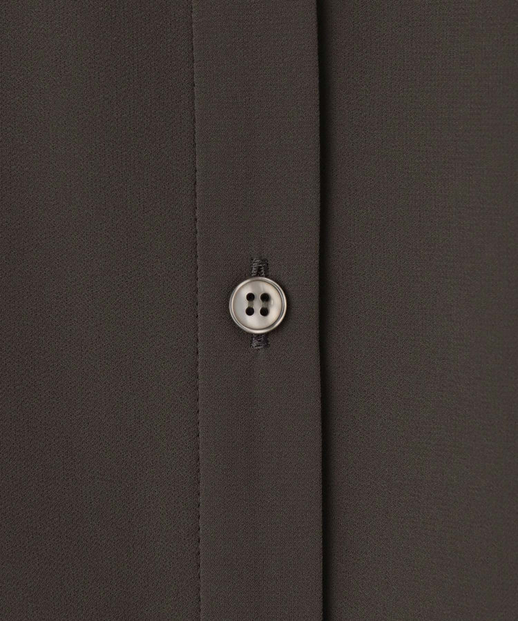 allureville ジョーゼットオーバーラップブラウス ブラウン (81)