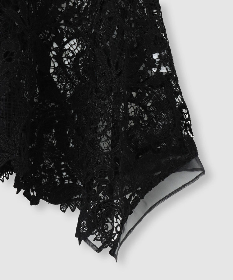 allureville コードレースブラウス ブラック (95)