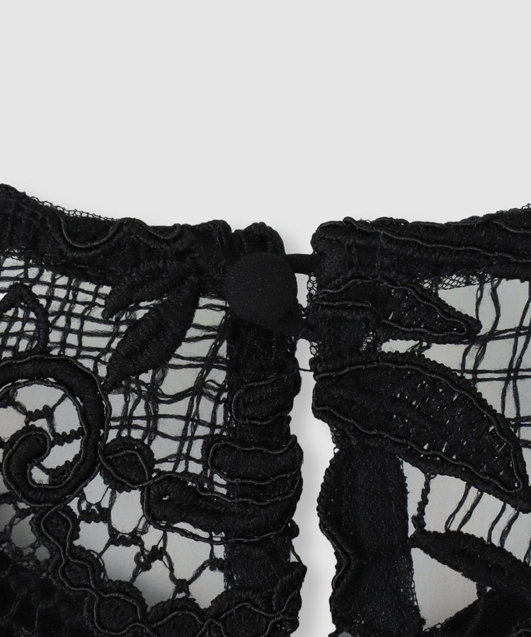 allureville コードレースブラウス ブラック (95)