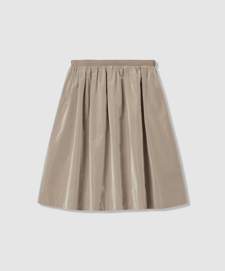 LOULOU WILLOUGHBY 【LOULOU WILLOUGHBY】タフタギャザースカート グレージュ (15)