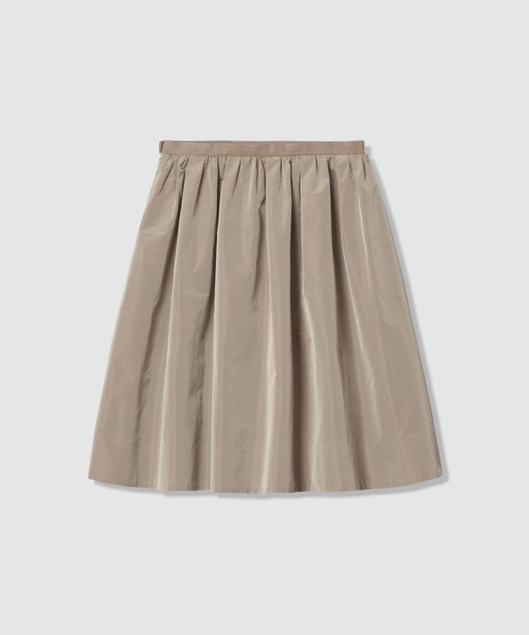 LOULOU WILLOUGHBY 【LOULOU WILLOUGHBY】タフタギャザースカート グレージュ (15)