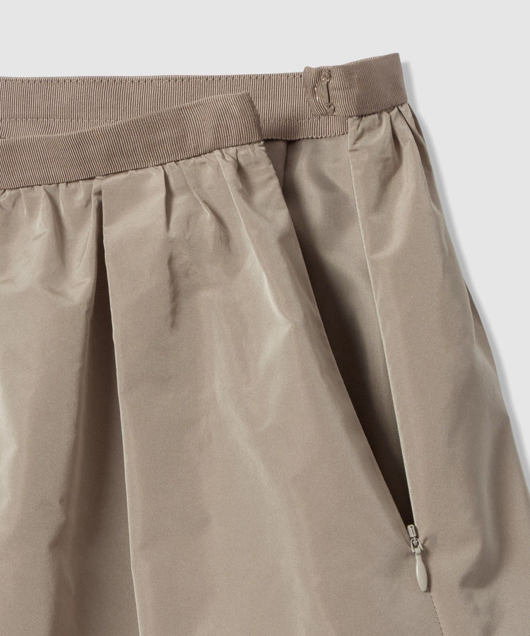 LOULOU WILLOUGHBY 【LOULOU WILLOUGHBY】タフタギャザースカート グレージュ (15)