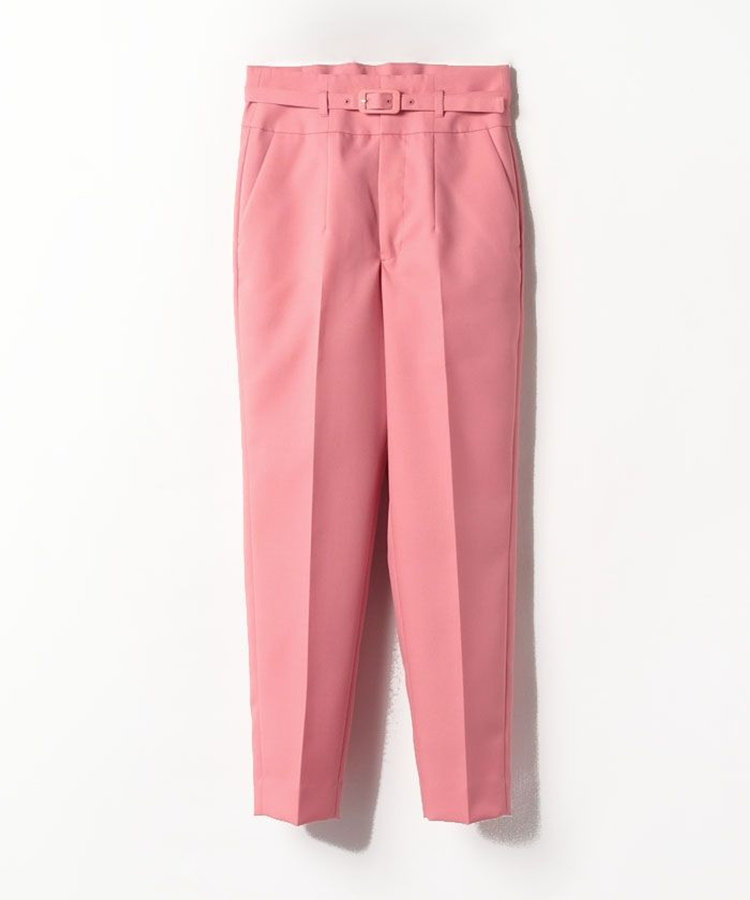 LOULOU WILLOUGHBY 【LOULOU WILLOUGHBY】T/Wギャバテーパードパンツ ピンク (41)