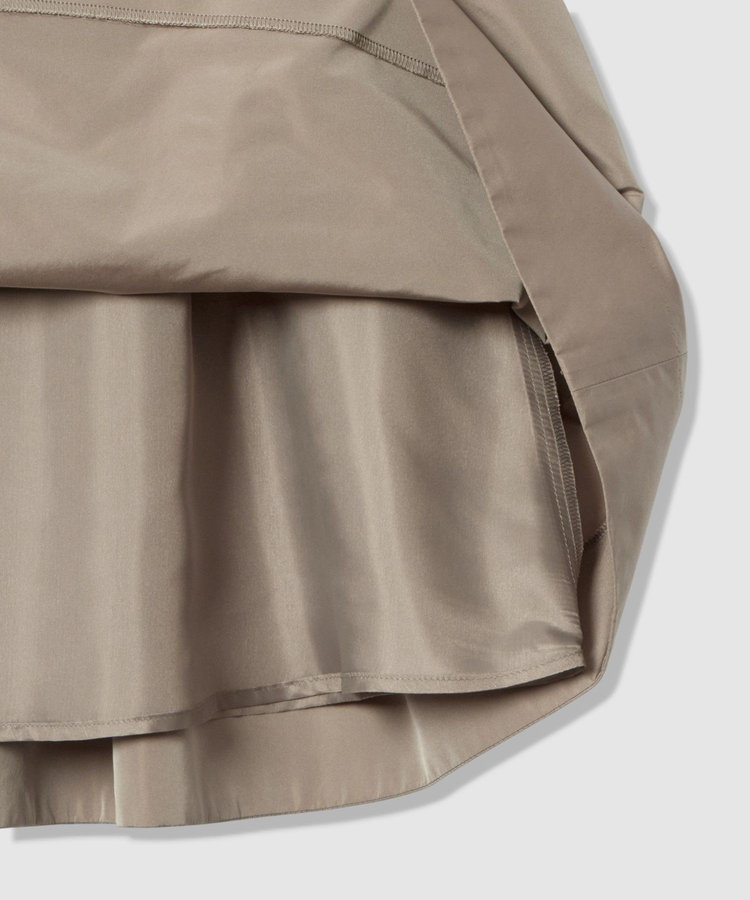 LOULOU WILLOUGHBY 【LOULOU WILLOUGHBY】タフタギャザースカート グレージュ (15)