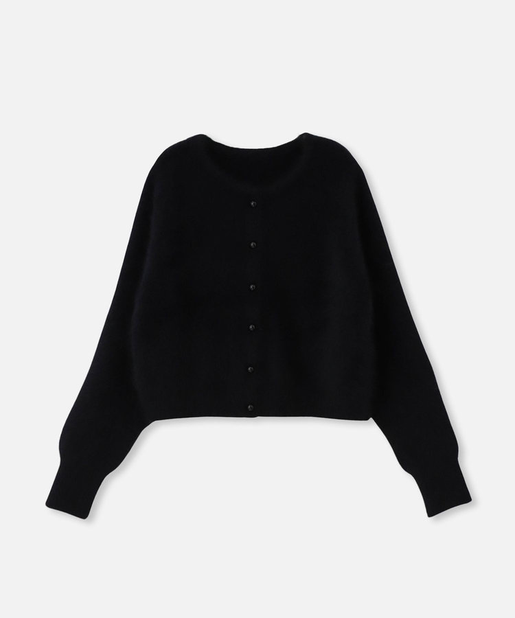LOULOU WILLOUGHBY 【LOULOU WILLOUGHBY】クルーカーディガン ブラック (95)