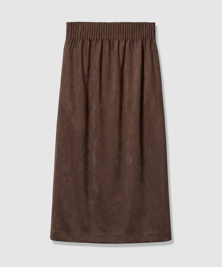 allureville フェイクスエードスカート ブラウン (81)