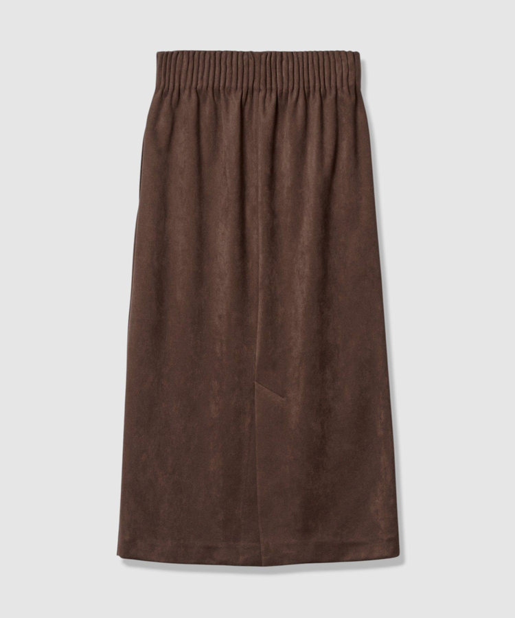allureville フェイクスエードスカート ブラウン (81)