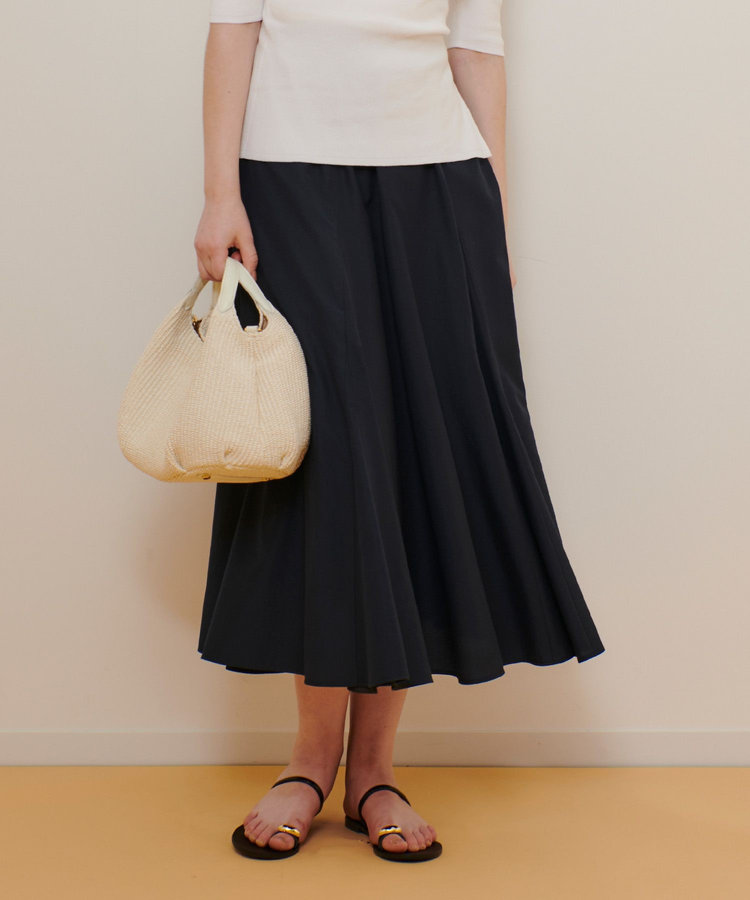 allureville ライトタンブラーガゼットフレアスカート ネイビー (65)