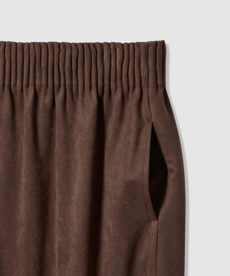 allureville フェイクスエードスカート ブラウン (81)