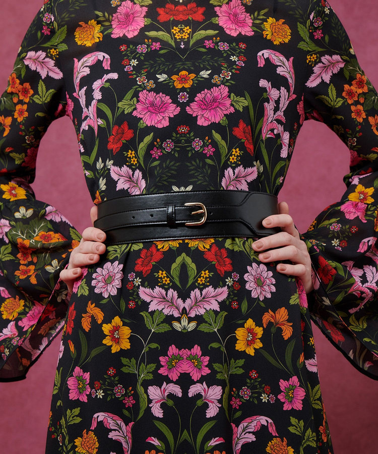 LOULOU WILLOUGHBY 【LOULOU WILLOUGHBY】ワイドベルト ブラック (95)