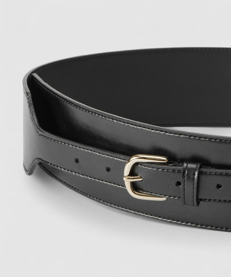 LOULOU WILLOUGHBY 【LOULOU WILLOUGHBY】ワイドベルト ブラック (95)