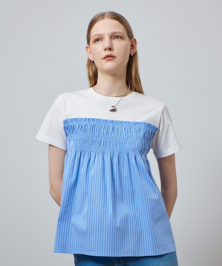新品　自由区ビスチェコンビTシャツ 自由区 tシャツ ビスチェコンビ Tシャツ レディース : ZOZOTOWN