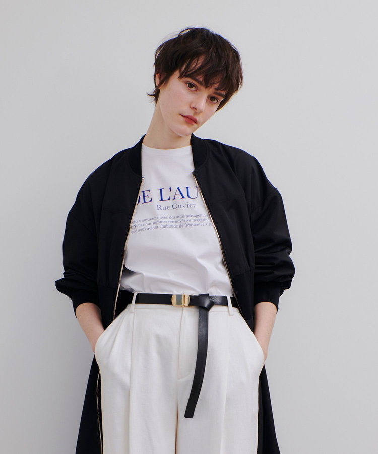 allureville グロスラバーロゴロンTEE ホワイト (01)