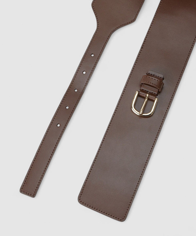 LOULOU WILLOUGHBY 【LOULOU WILLOUGHBY】ワイドベルト ブラウン (81)