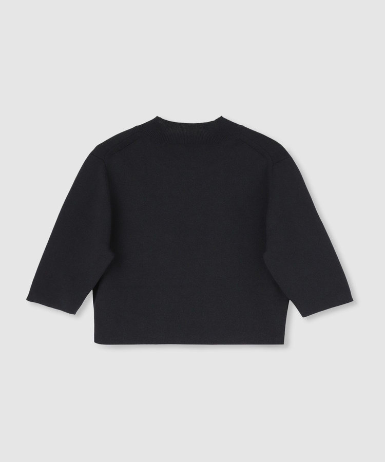 allureville ショートレングスモックネックプルオーバー ブラック (95)