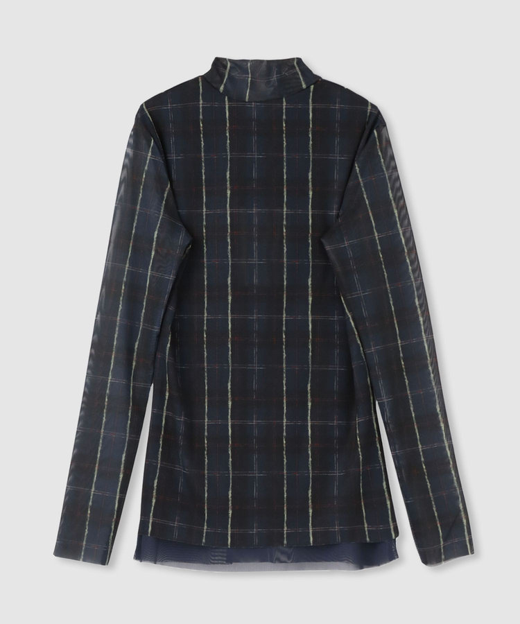 buying 【BAUM UND PFERDGARTEN(バウムアンドヘルガーデン)】 JODI MESH CHECK JERSEY ネイビー (67)