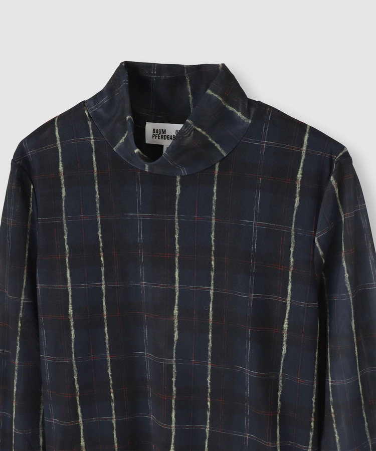 buying 【BAUM UND PFERDGARTEN(バウムアンドヘルガーデン)】 JODI MESH CHECK JERSEY ネイビー (67)