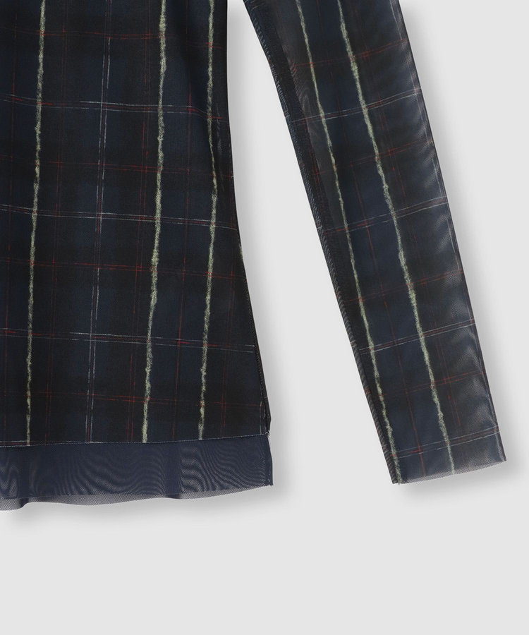 buying 【BAUM UND PFERDGARTEN(バウムアンドヘルガーデン)】 JODI MESH CHECK JERSEY ネイビー (67)