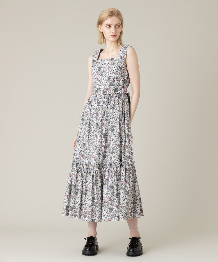 LOULOU WILLOUGHBY 【LOULOU WILLOUGHBY】レイチェルリバティワンピース グレー (92)