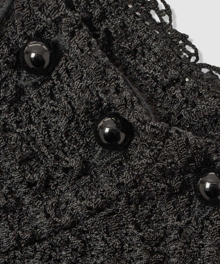 LOULOU WILLOUGHBY 【LOULOU WILLOUGHBY】ティアードラッセルプルオーバー ブラック (95)