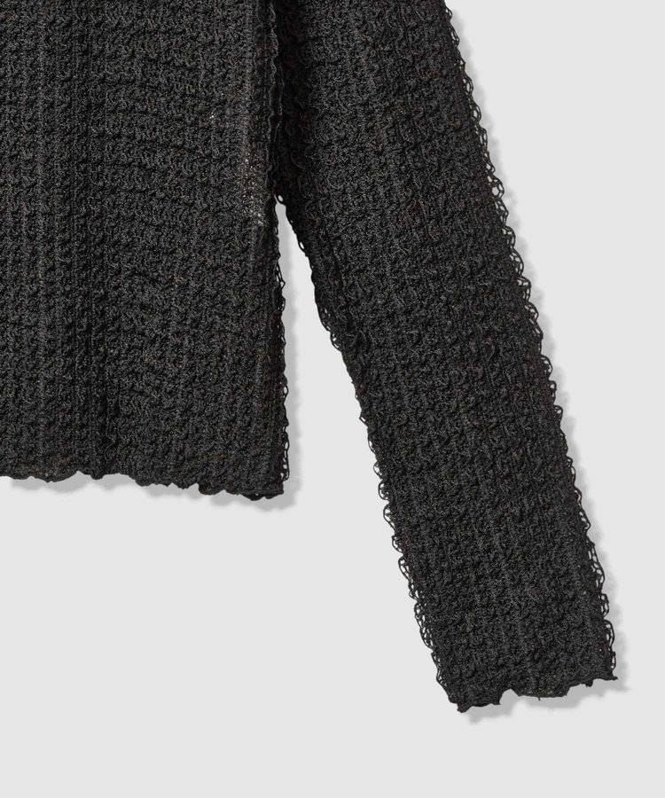 LOULOU WILLOUGHBY 【LOULOU WILLOUGHBY】ティアードラッセルプルオーバー ブラック (95)