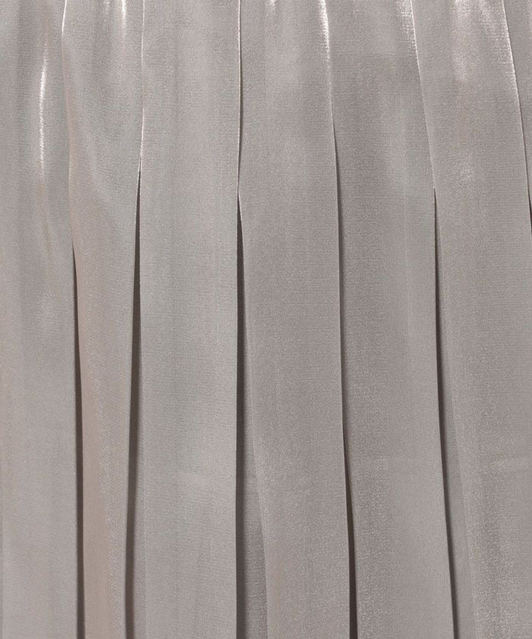 LOULOU WILLOUGHBY 【LOULOU WILLOUGHBY】シャイニーサテンプリーツスカート グレー (92)