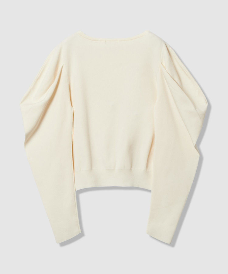 allureville ソウバリドレープスリーブプルオーバー アイボリー (04)