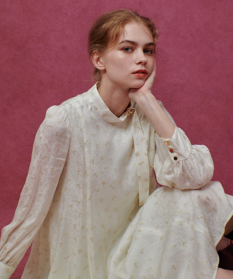 【新品】LOULOU WILLOUGHBY　フレアスリーブワンピース 21252014040_203e9230d4b9cf5bdf