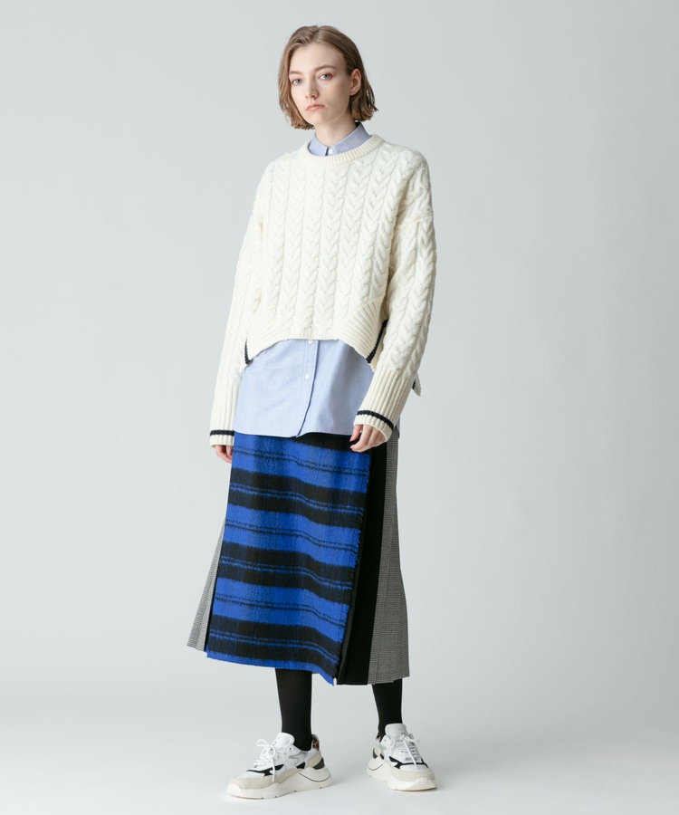 buying 【O'NEIL of DUBLIN(オニールオブダブリン)】CLASSIC PATCHWORK LONG KILT ブルー系 (68)